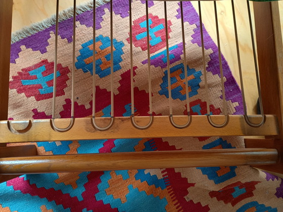 Fauteuil bas Bergmann style Mid-Century – Textile, Wood (photo 6 of 8)