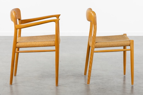 Image 1 of Satz von 8 Stühlen Niels Moller für Mollers Mobelfabrik