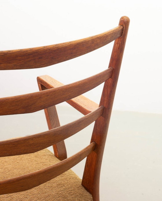 Zwei Cees Braakman Stühle im niederländischen Mid-Century-Design, massive Holzsessel mit Leiterrahmen und (photo 16 of 21)
