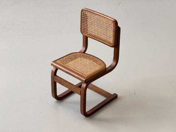 Image 1 of Set of 2 Mid-Century Cesca children's chairs with Viennese wickerwork, 1970s