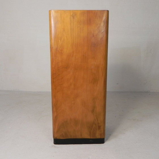 Image 1 of Armario antiguo con persiana enrollable de madera de abedul, Ekawerk Horn Lippe, Alemania, década de 1950.