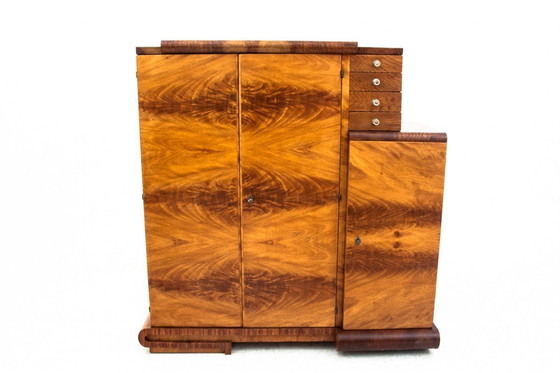 Image 1 of Chest of drawers - bar in Art Deco style, Poland, 1950s. 