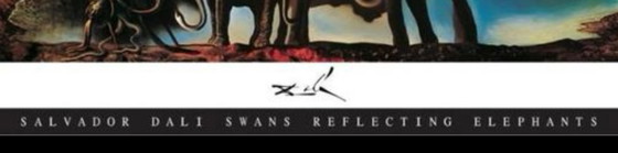 Image 1 of Salvador Dali: "Swans Reflecting Elephants, 1937". Offset Lithograph.