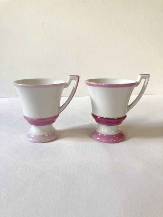 Image 1 of 7 aardewerken koffiekopjes van het brûlot-type