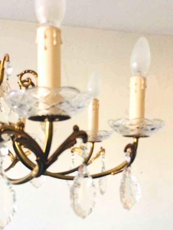Image 1 of 8-armig luchter * Hollywood Regency * Vintage 60s