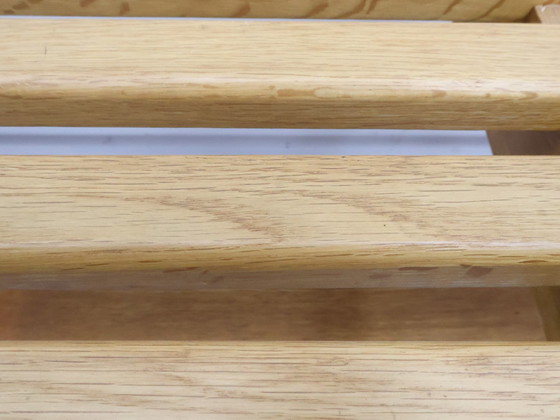 Image 1 of Vintage Lattenbank Eikenhout Handgemaakt