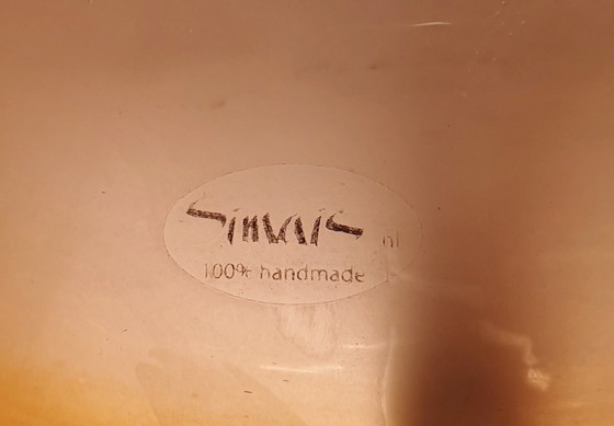 Image 1 of Lampada da tavolo vintage a forma di fungo Simais fatta a mano