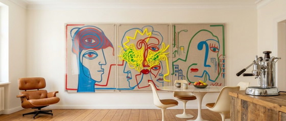 Monumental 3-part Light Sculpture (255x100 cm), Contemporary Pop Art on High-End Acrylic Glass, Art Prints (photo 3 of 6)