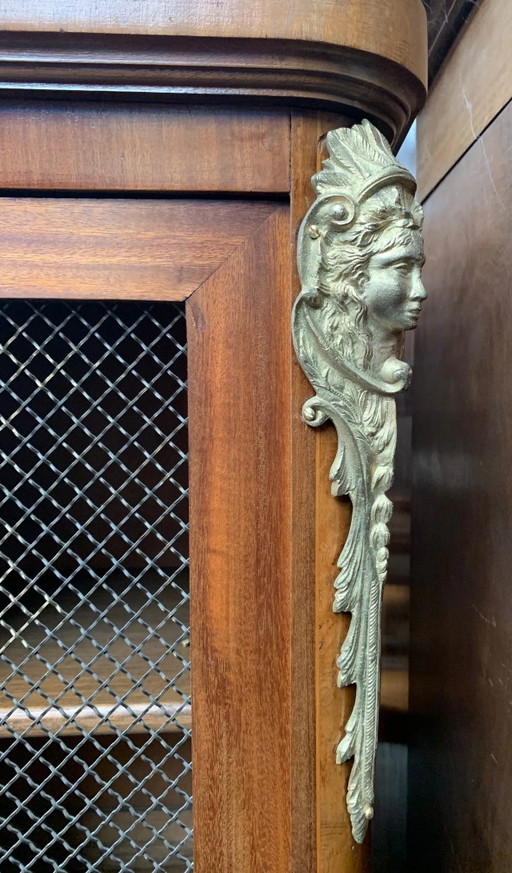 Louis XV style bookcase – boekenkasten, Bronze, Wood (photo 2 of 7)