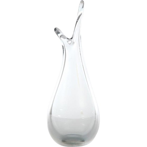 Image 1 of Vintage blown glass vase by Per Lütken for Holmegaard Glasværk, 1950