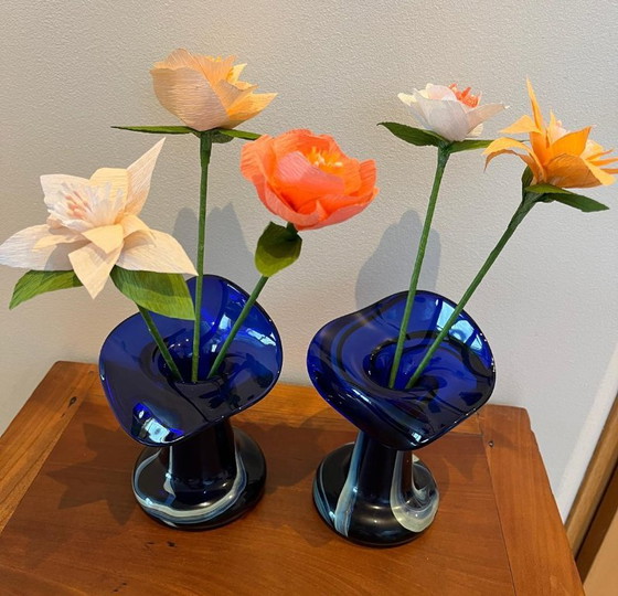 Coppia di Vasi Vintage in Vetro di Murano di Marta Marzotto – Murano Glass, Glass, Organic Modern (photo 4 of 9)