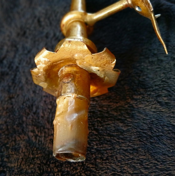 Image 1 of Zwei prächtige Wandleuchten von Gilbert Poillerat