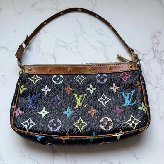 Louis Vuitton Monogram Multicolor Pochette Accessoires – Clutches, Lienzo, Ante, Vintage (photo 11 of 22)