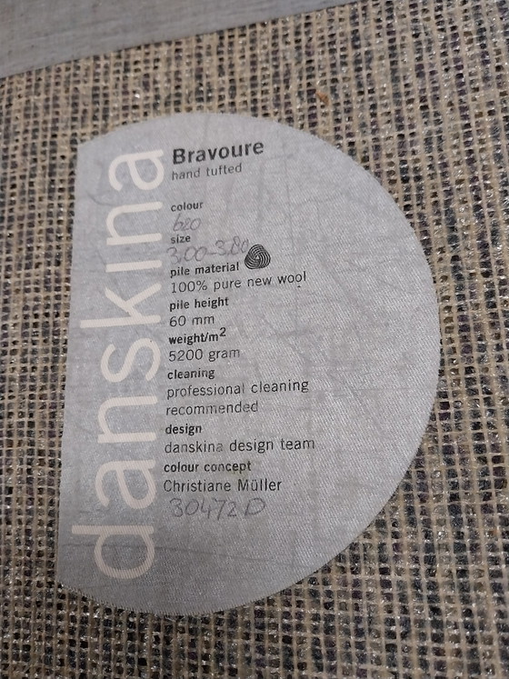 Image 1 of 1 tapis Danskina violet/gris à poils longs 300 x 380 cm