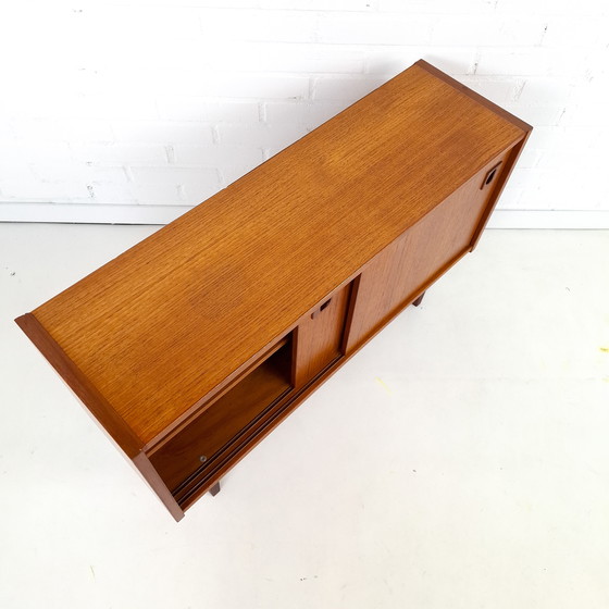 Image 1 of Vintage Danish design sideboard teak sliding doors 1970s