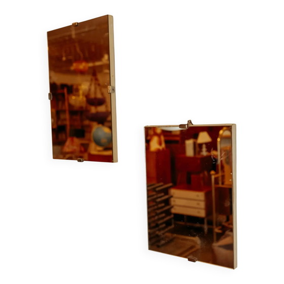 Specchi rettangolari vintage - set di 2 – Metallo (photo 2 of 7)