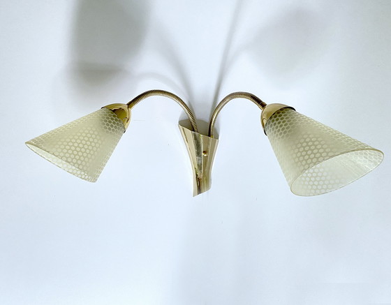 Image 1 of Mid Century  Double Wall Light, 1950S