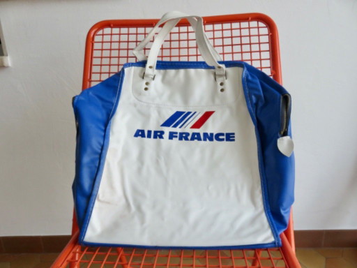 Air France Vinyl-Reisetasche, 1960 – reistassen, Nylon (photo 2 of 16)