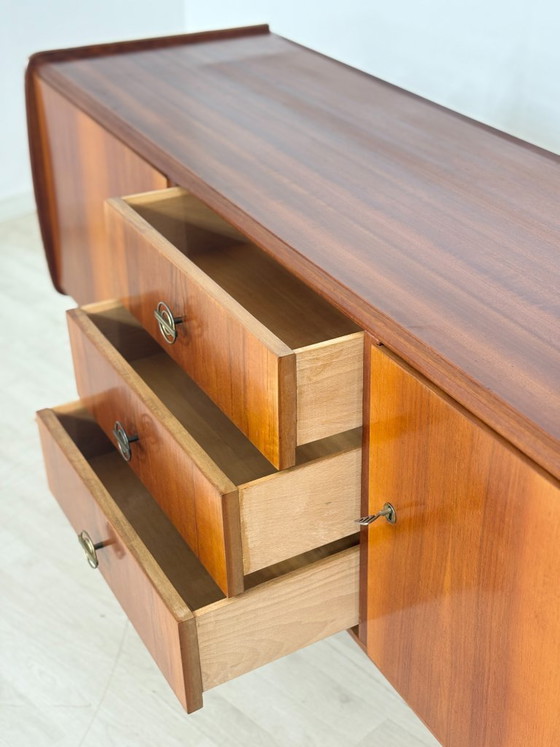 Image 1 of Mid-century sideboard / 1960s lowboard / vintage sideboard / chest of drawers