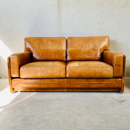 Baxter Arcon Sofa aus Büffelleder, italienisches Design, Marco Milisich, 1980