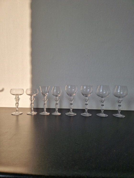 Image 1 of 8x Venus art déco de cristal de Bayel