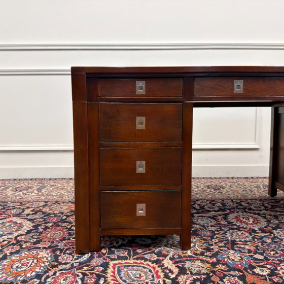 Bureau Eichholtz anglais classique – Bureaux, Métal, Bois (photo 9 of 17)