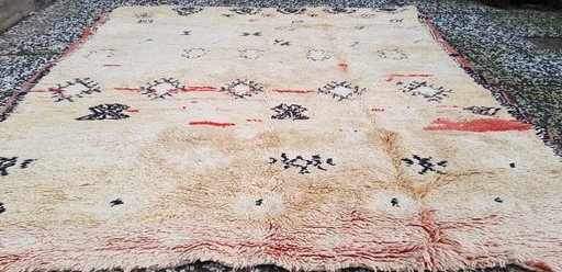 Tapis berbère en laine noué à la main 191 x 157 cm
