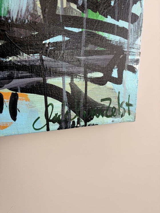 Original painting Chiel van Zelst - Amsterdam canal - 2017 – Paintings & Drawings, Canvas (photo 3 of 5)
