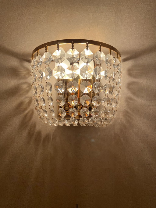 Vintage ‘70 strass wandlamp