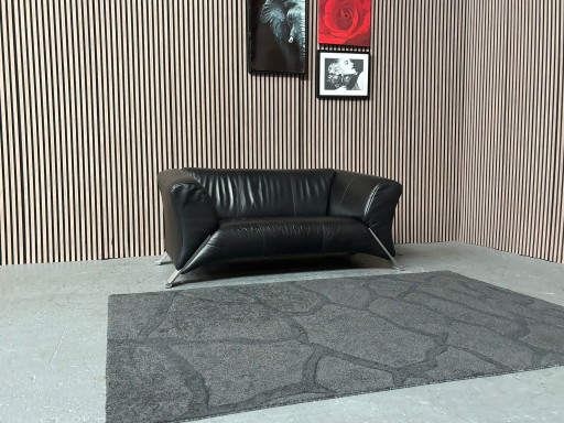 Sofá de 2 plazas Rolf Benz 332 Cuero Negro 165x90