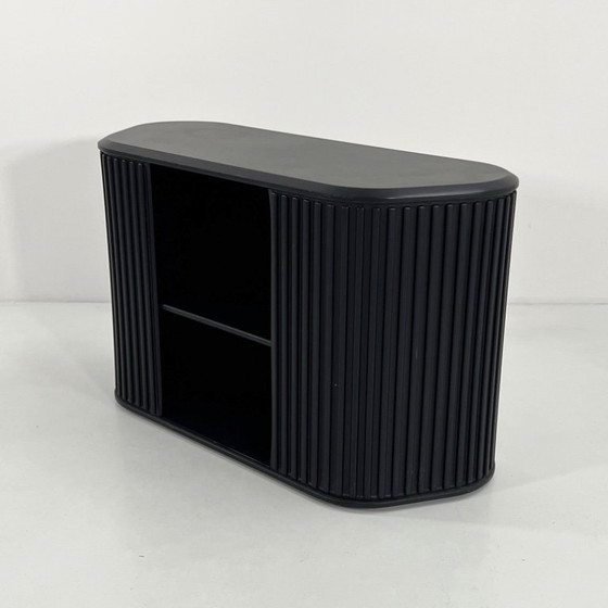 Image 1 of Credenza A'dammer nera di Aldo van de Nieuwelaar per Pastoe, anni '80