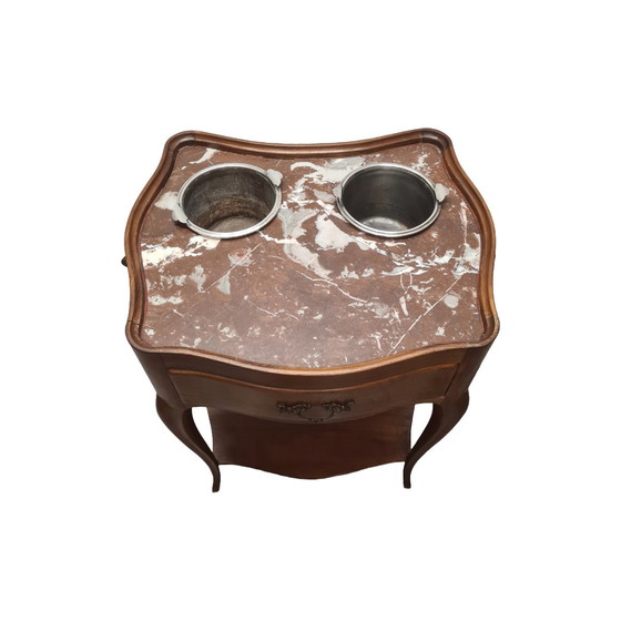 Image 1 of Antique French Louis XV Style Rafraichissoir Table, 19th Century