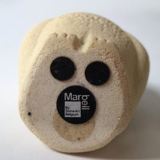 Marbell Stone Art Belgium - Hibou - Marqué, Sculptures, Pierre, Beige, Design (photo 6 sur 6)