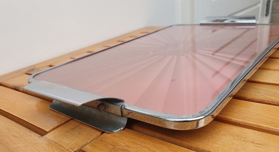 Image 1 of Vintage Dienblad Dienblaadje Roze