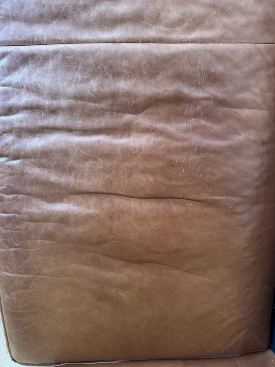 Image 1 of Magnifique canapé robuste en cuir cognac 3-4 places