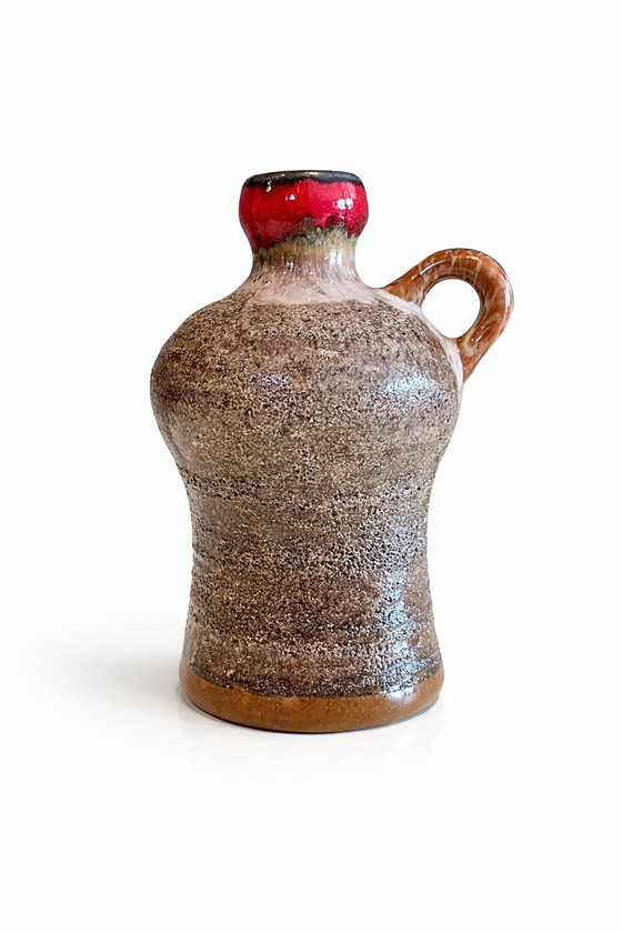 Image 1 of Vintage Strehla Keramik vase set – Mid-Century Modern & Brutalist – ca. 1970