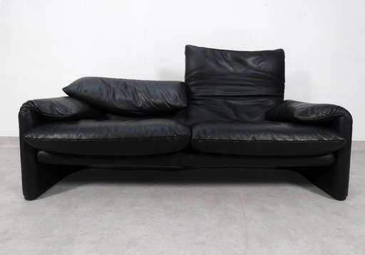 Cassina Maralunga 2.5 seater - black leather