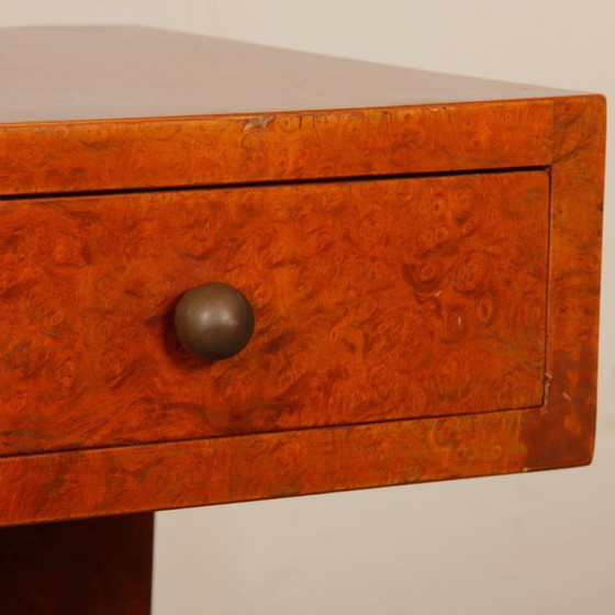 Image 1 of Pair of bedside tables in burr wood from the 1930s