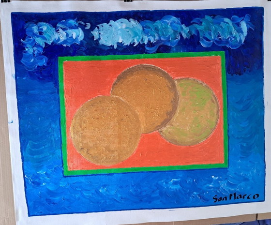 Image 1 of Artist canvas - Enzo SAN MARCO - Waves in other climes