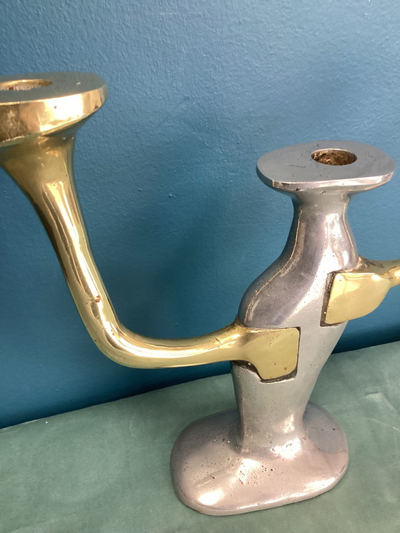 Image 1 of David Marshall Original Candlestick Brutalist Design