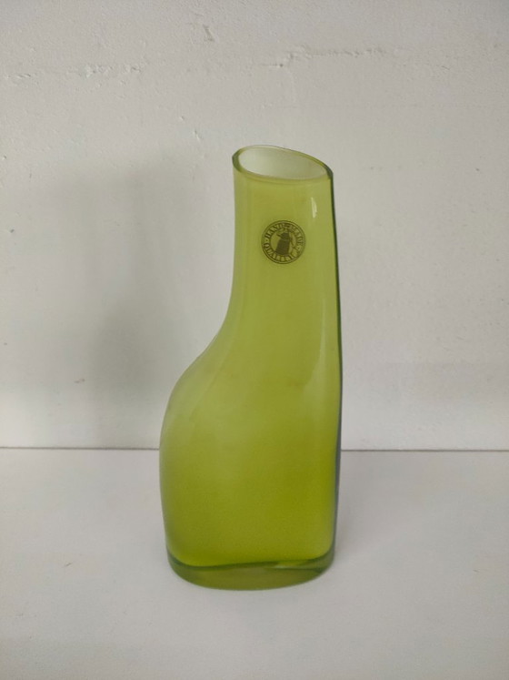 Elegant asymmetric Okkso Vases Ikea 90s, Glass, Green, Modern (photo 10 of 10)