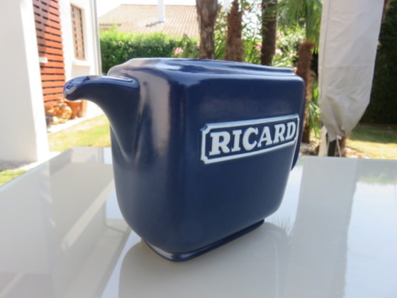 Image 1 of Zeldzame keramische "Ricard" kan, verzamelobject, RICARD keramiekwerkplaatsen, Frankrijk, 1960