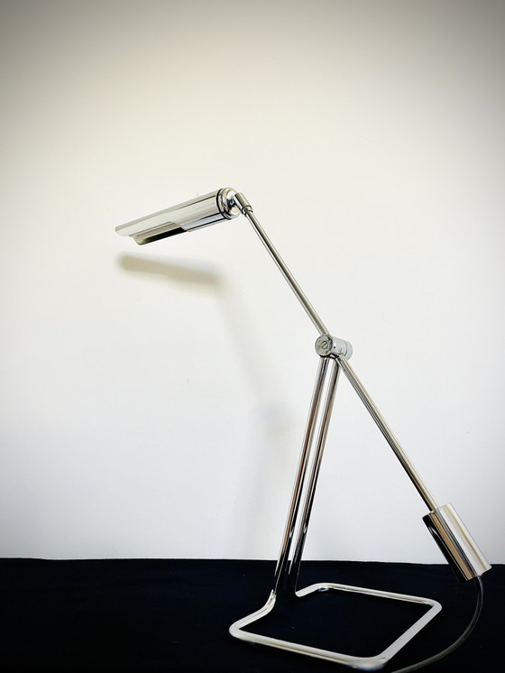 Image 1 of Abo Randers - Minimalist Chrome pendulum Vintage Desklamp
