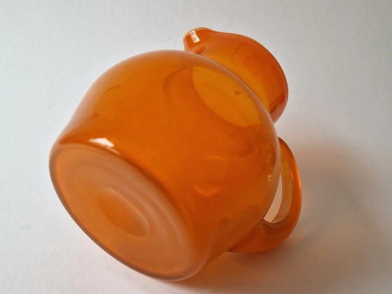 Image 1 of Kosta Boda - Orange water jug ​​by Erik Höglund - 60s