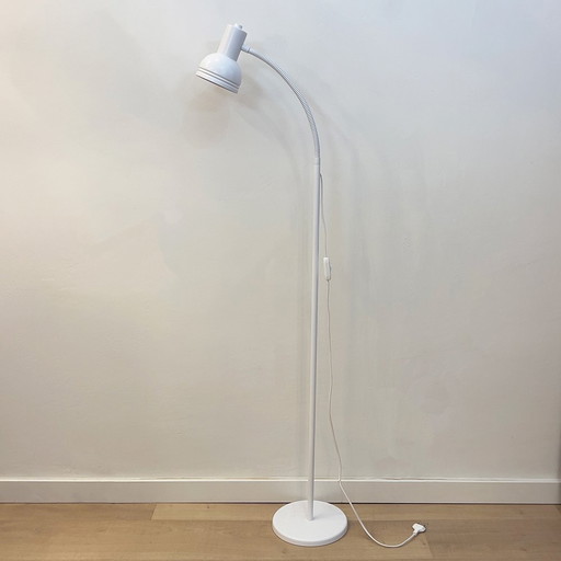 Vintage wit metallic vloerlamp, 1970
