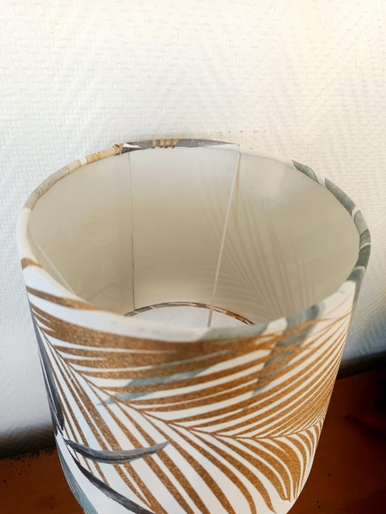 Image 1 of Lampe albâtre et bronze doré 