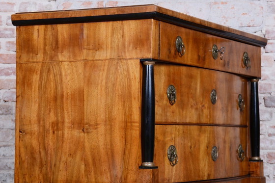 Cassettiera in stile Impero restaurata, in noce, acero e abete rosso, Austria, anni 1820. – Cassettiere, Wood (photo 5 of 18)