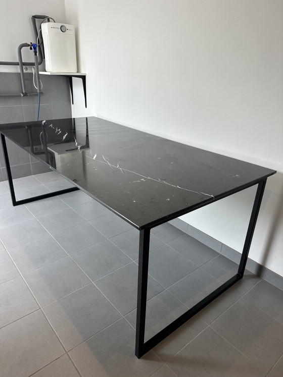 Image 1 of Marble table (Nero Marquina) 2x1m by Aime Té