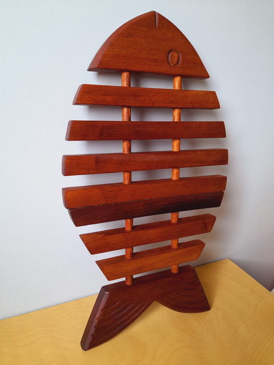 Image 1 of Wooden fish trivet