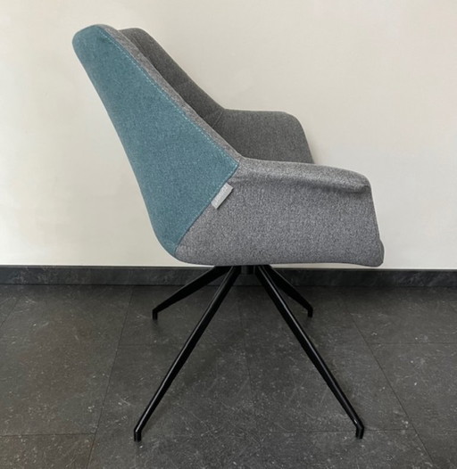 5 eetkamerstoelen Zuiver - Doulton grijs-staalblauw